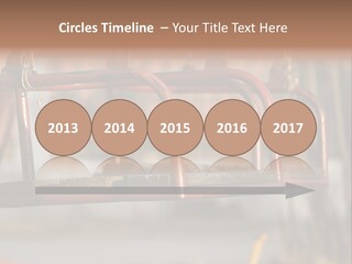 Closeup Of Aged Swings On A Playground PowerPoint Template