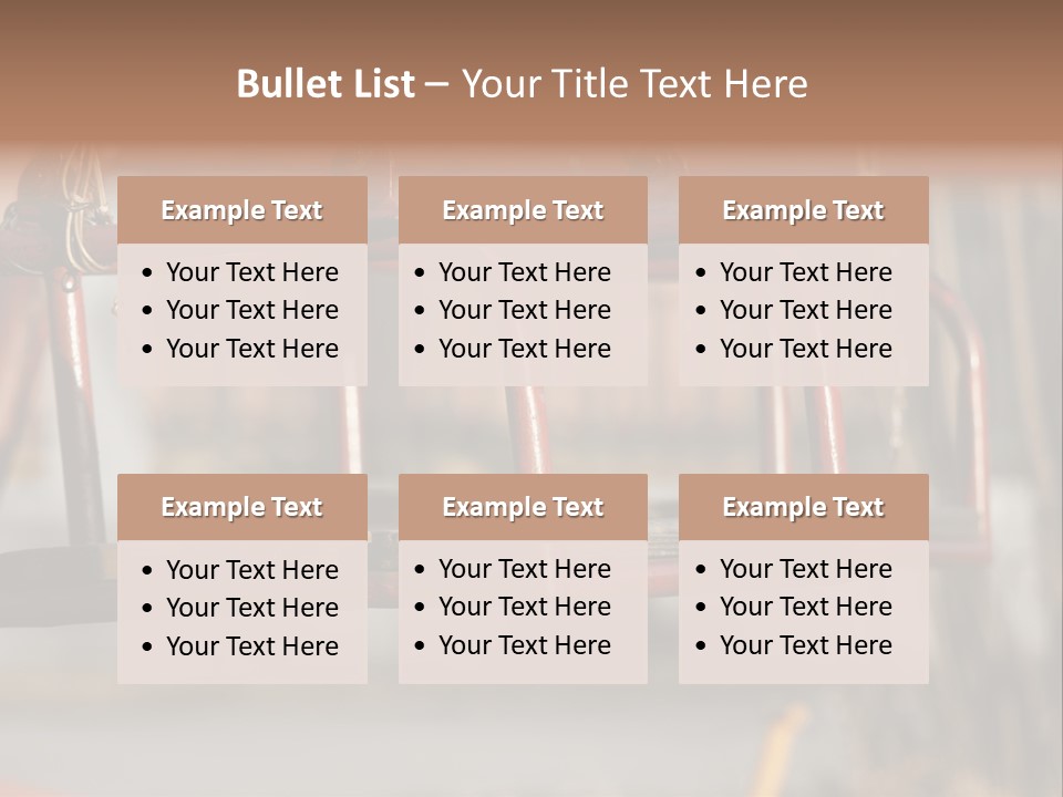 Closeup Of Aged Swings On A Playground PowerPoint Template