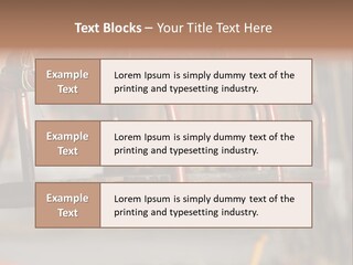 Closeup Of Aged Swings On A Playground PowerPoint Template