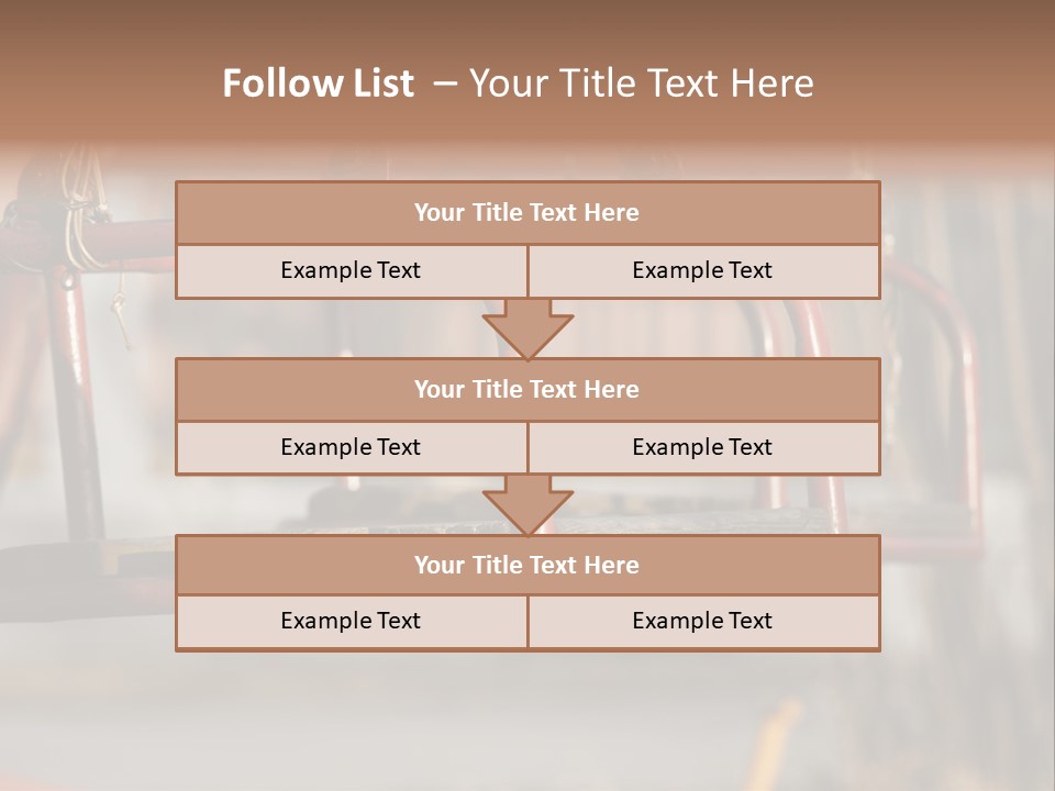 Closeup Of Aged Swings On A Playground PowerPoint Template