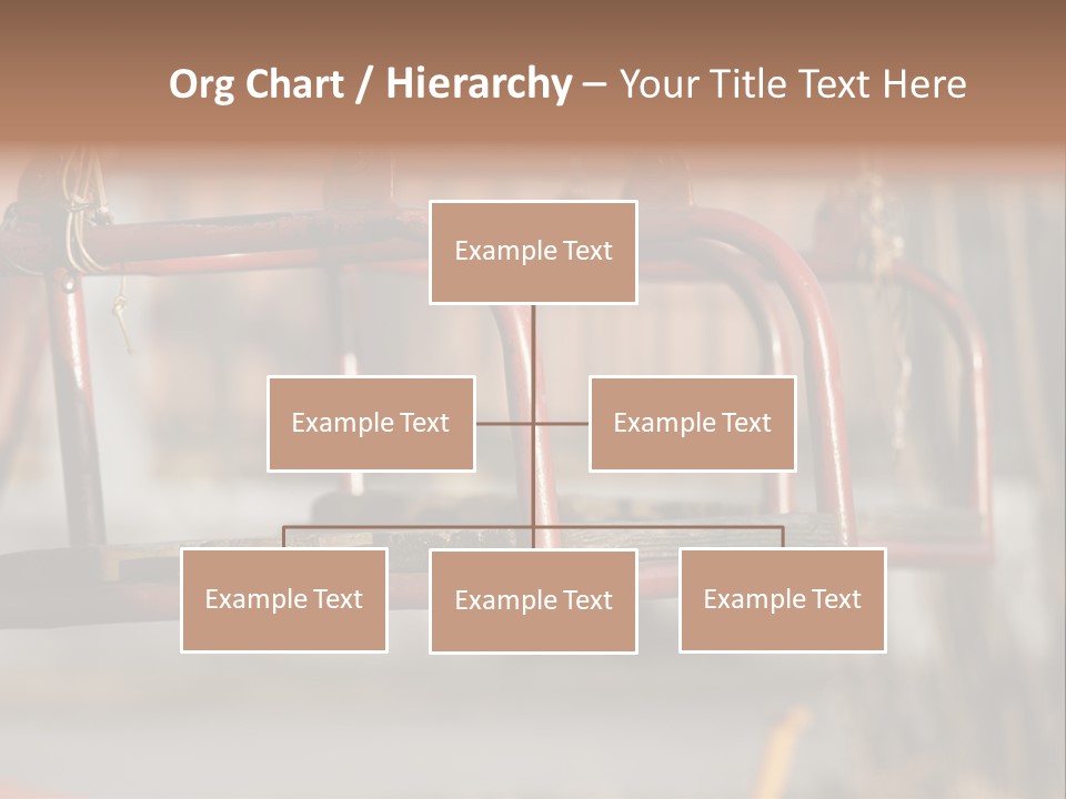 Closeup Of Aged Swings On A Playground PowerPoint Template