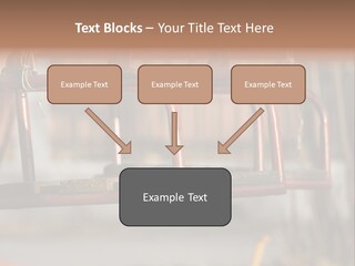 Closeup Of Aged Swings On A Playground PowerPoint Template
