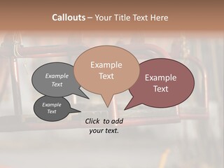 Closeup Of Aged Swings On A Playground PowerPoint Template