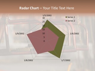 Closeup Of Aged Swings On A Playground PowerPoint Template