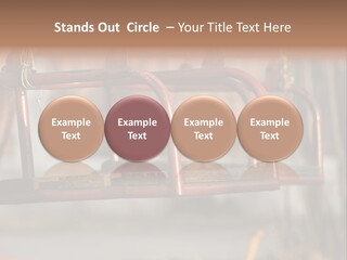 Closeup Of Aged Swings On A Playground PowerPoint Template