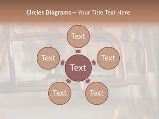 Closeup Of Aged Swings On A Playground PowerPoint Template