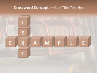 Closeup Of Aged Swings On A Playground PowerPoint Template