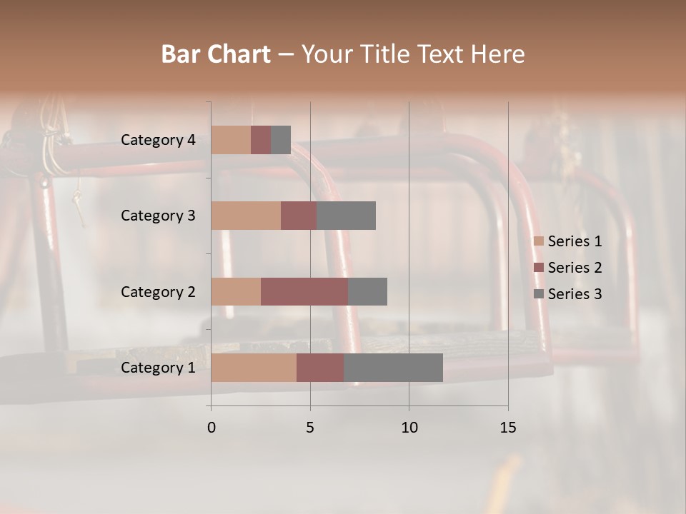 Closeup Of Aged Swings On A Playground PowerPoint Template