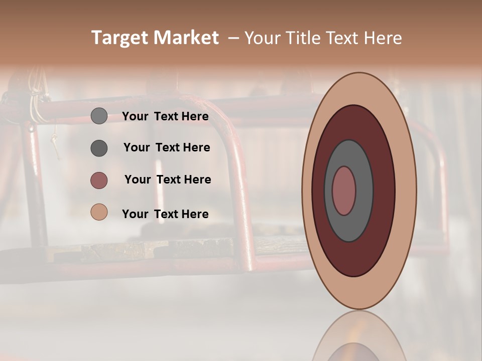 Closeup Of Aged Swings On A Playground PowerPoint Template