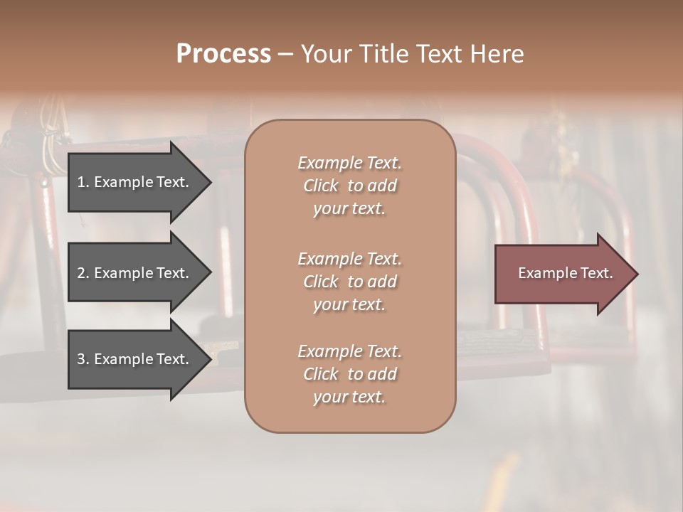 Closeup Of Aged Swings On A Playground PowerPoint Template