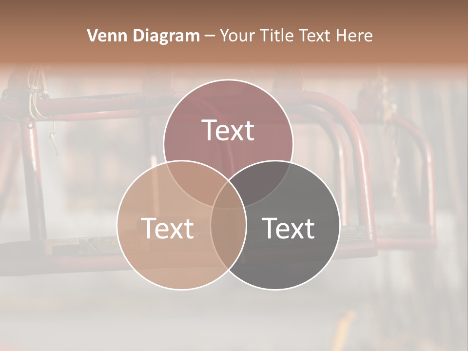Closeup Of Aged Swings On A Playground PowerPoint Template