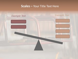 Closeup Of Aged Swings On A Playground PowerPoint Template
