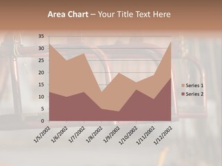 Closeup Of Aged Swings On A Playground PowerPoint Template
