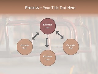 Closeup Of Aged Swings On A Playground PowerPoint Template