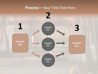 Closeup Of Aged Swings On A Playground PowerPoint Template