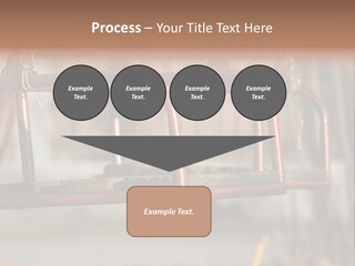 Closeup Of Aged Swings On A Playground PowerPoint Template