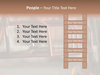 Closeup Of Aged Swings On A Playground PowerPoint Template