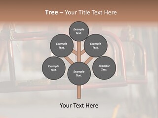 Closeup Of Aged Swings On A Playground PowerPoint Template