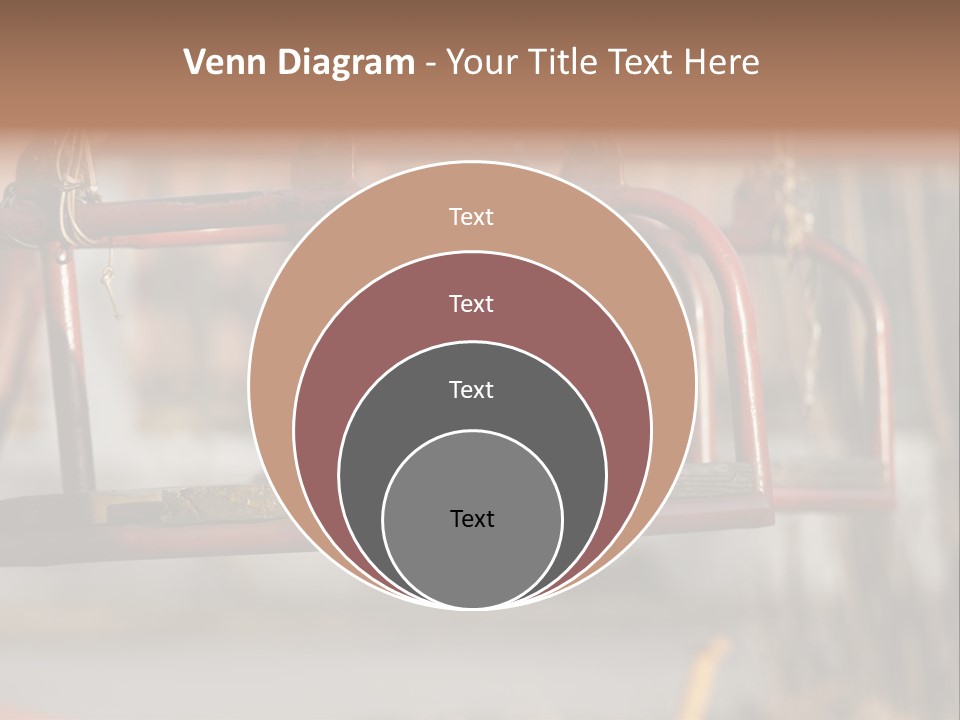 Closeup Of Aged Swings On A Playground PowerPoint Template