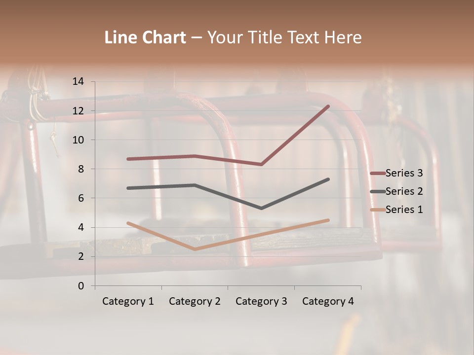 Closeup Of Aged Swings On A Playground PowerPoint Template