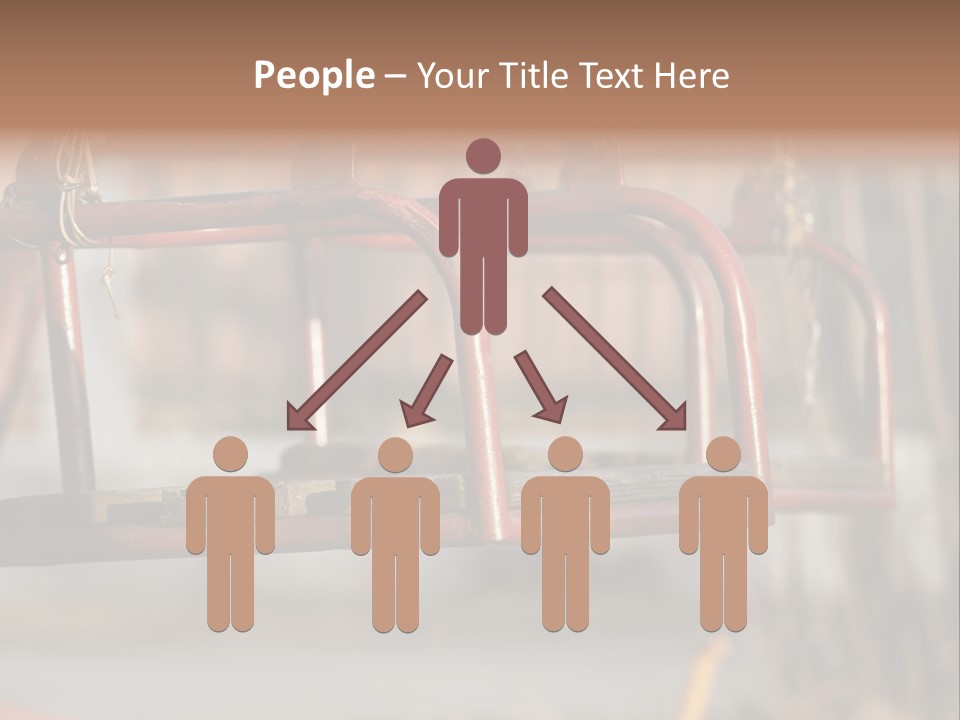 Closeup Of Aged Swings On A Playground PowerPoint Template