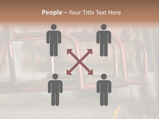 Closeup Of Aged Swings On A Playground PowerPoint Template