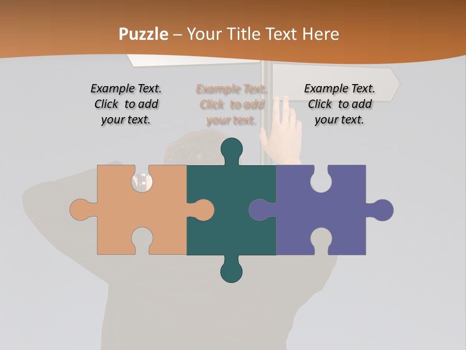 Career Paths - Business Choice Over Grey PowerPoint Template
