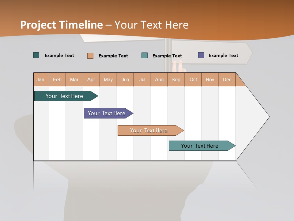 Career Paths - Business Choice Over Grey PowerPoint Template