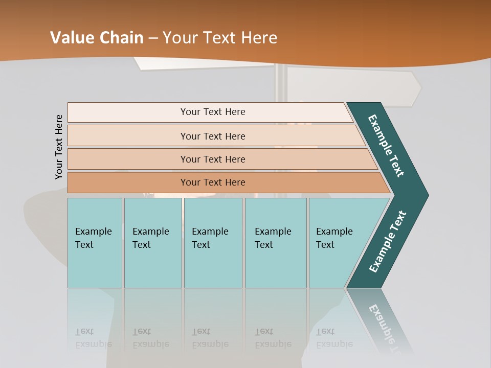Career Paths - Business Choice Over Grey PowerPoint Template