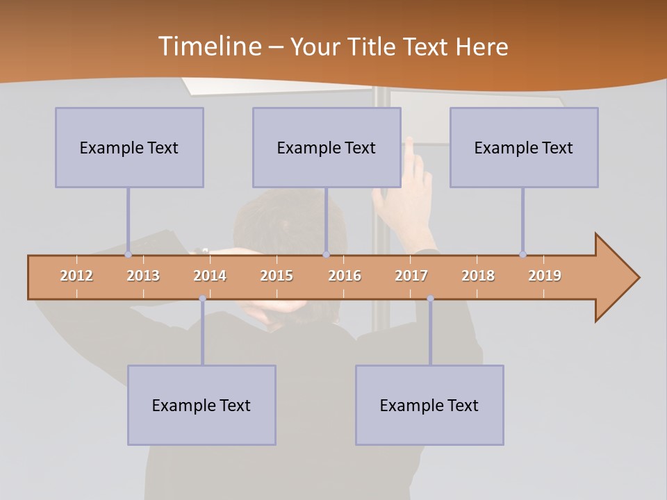 Career Paths - Business Choice Over Grey PowerPoint Template