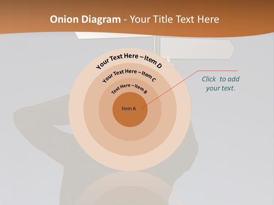 Career Paths - Business Choice Over Grey PowerPoint Template