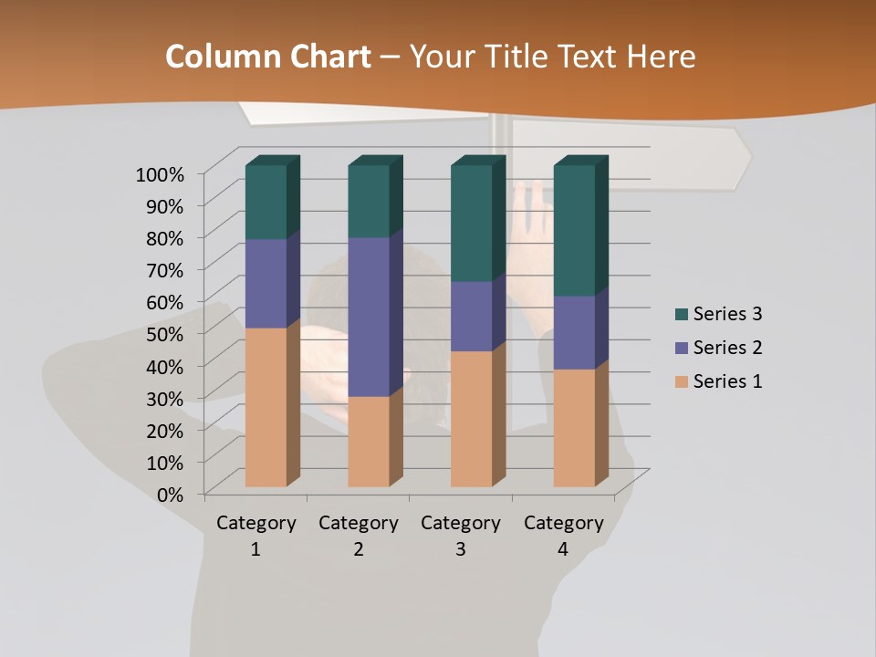 Career Paths - Business Choice Over Grey PowerPoint Template