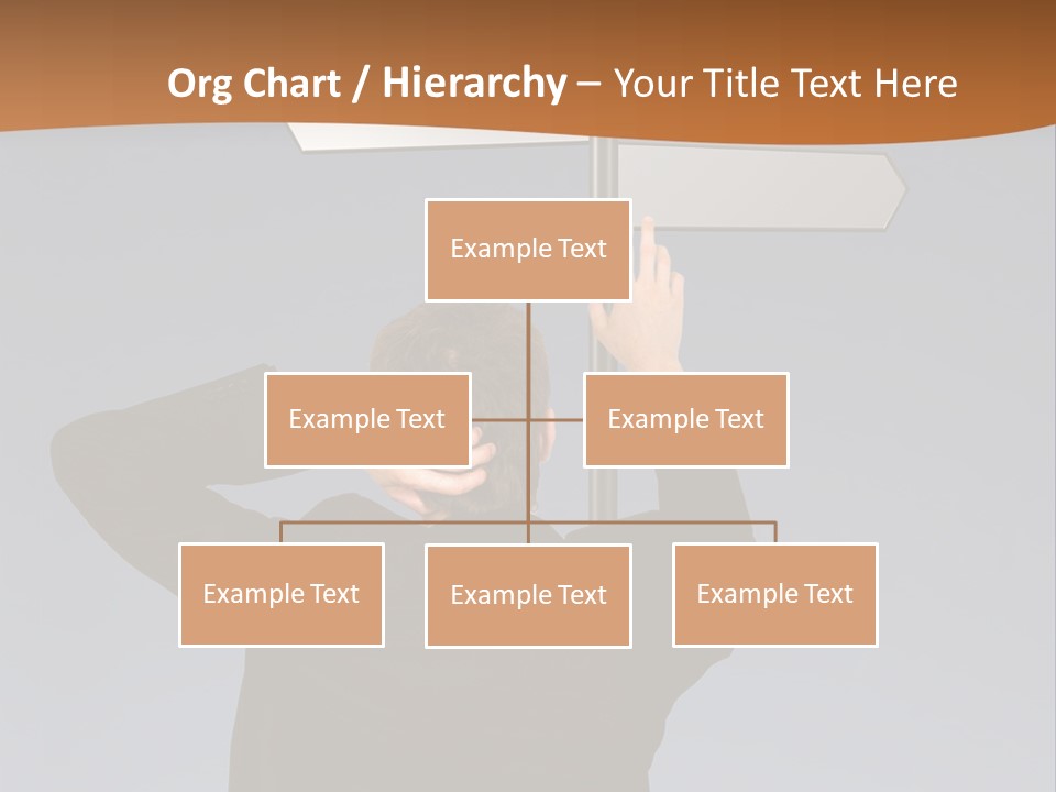 Career Paths - Business Choice Over Grey PowerPoint Template