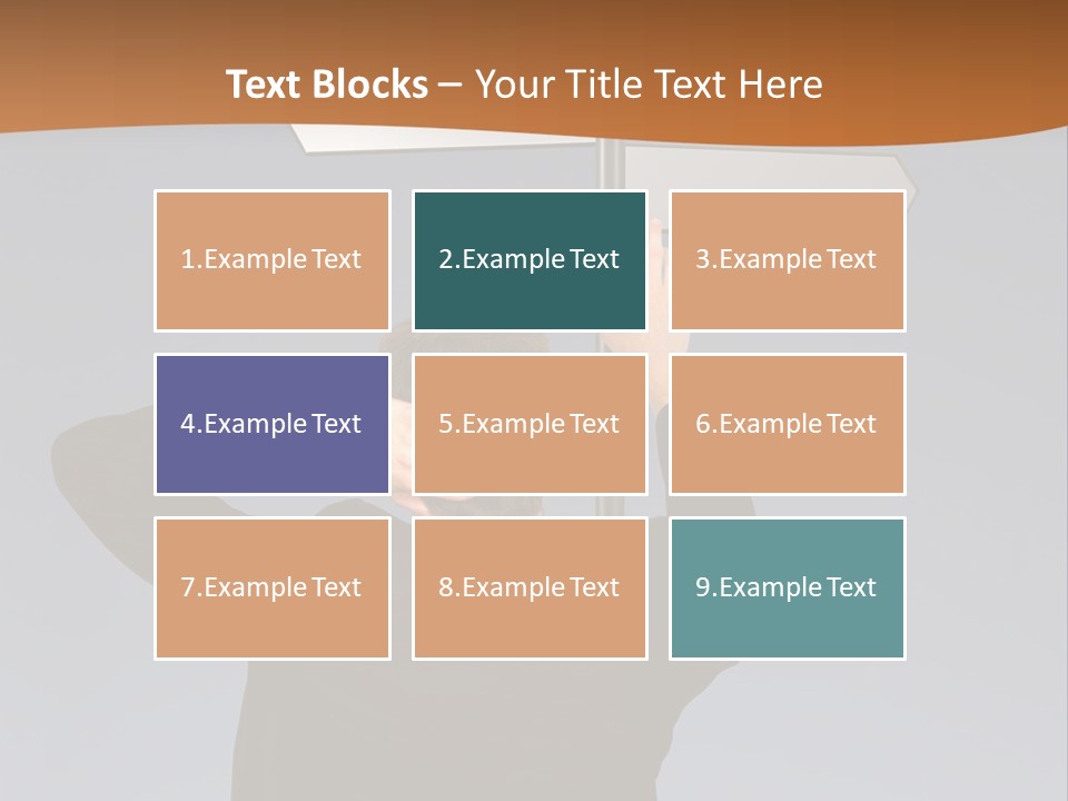 Career Paths - Business Choice Over Grey PowerPoint Template