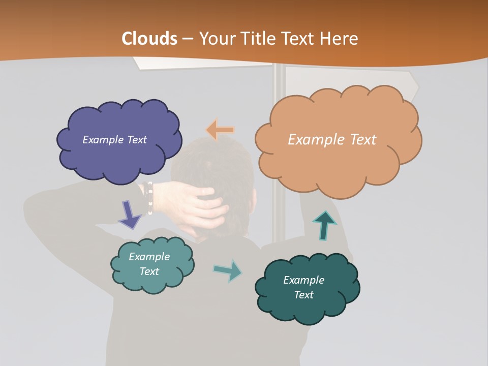 Career Paths - Business Choice Over Grey PowerPoint Template
