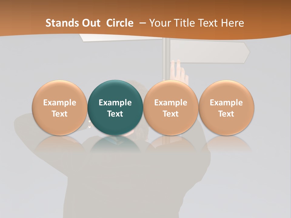 Career Paths - Business Choice Over Grey PowerPoint Template