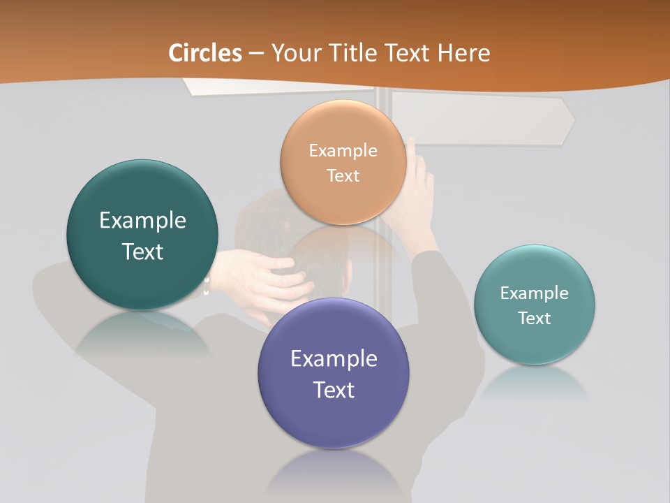 Career Paths - Business Choice Over Grey PowerPoint Template