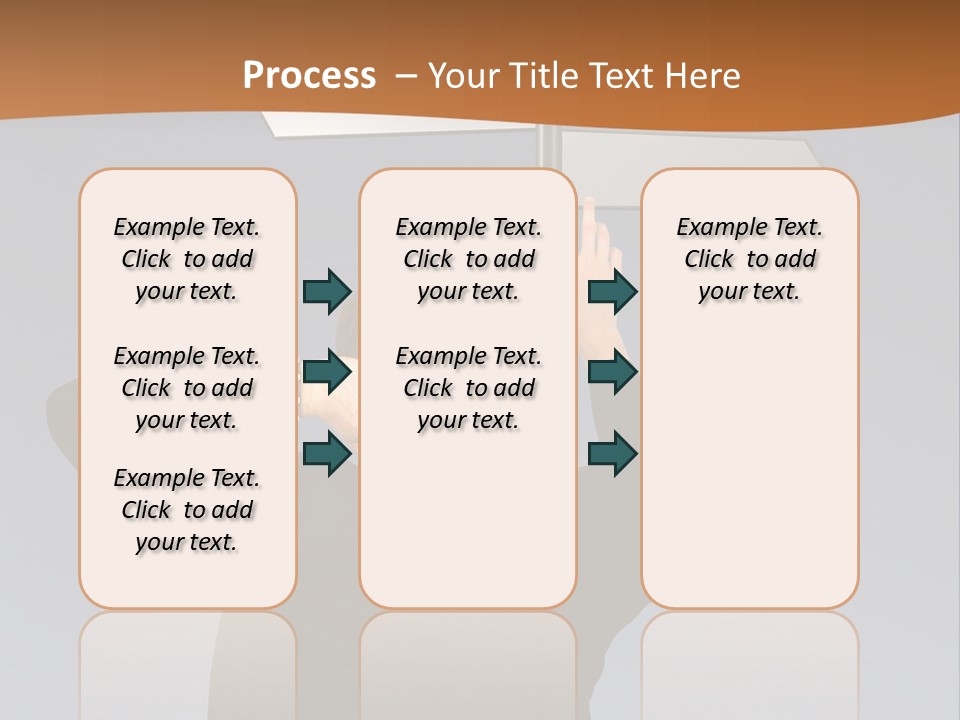 Career Paths - Business Choice Over Grey PowerPoint Template