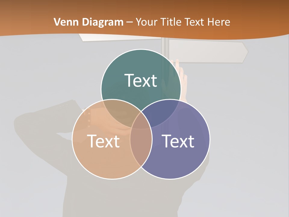 Career Paths - Business Choice Over Grey PowerPoint Template