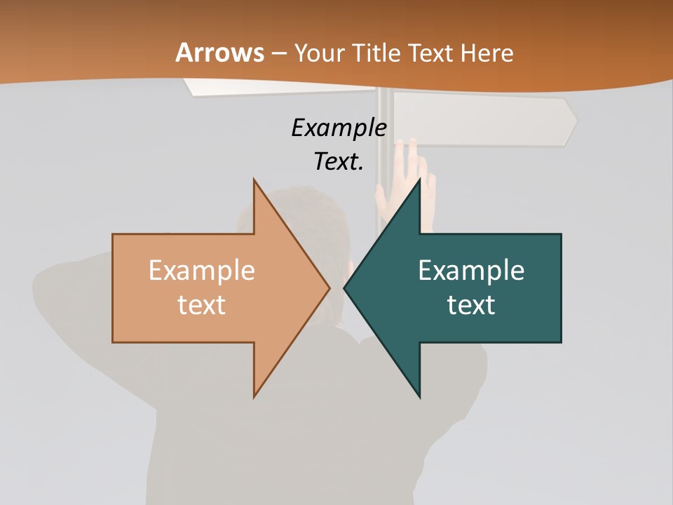 Career Paths - Business Choice Over Grey PowerPoint Template