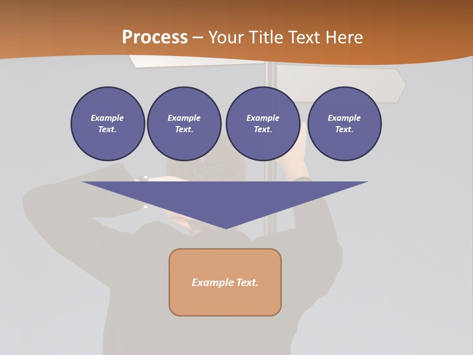 Career Paths - Business Choice Over Grey PowerPoint Template