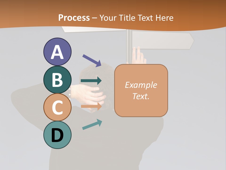 Career Paths - Business Choice Over Grey PowerPoint Template