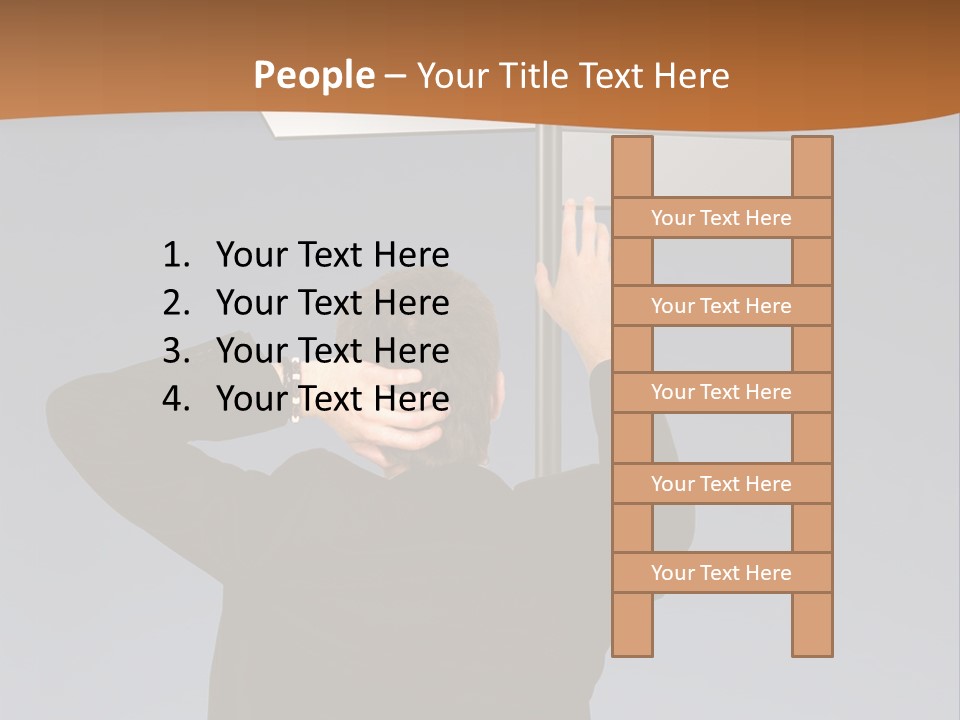 Career Paths - Business Choice Over Grey PowerPoint Template