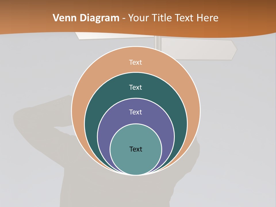 Career Paths - Business Choice Over Grey PowerPoint Template