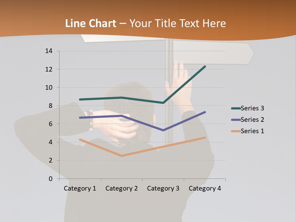 Career Paths - Business Choice Over Grey PowerPoint Template