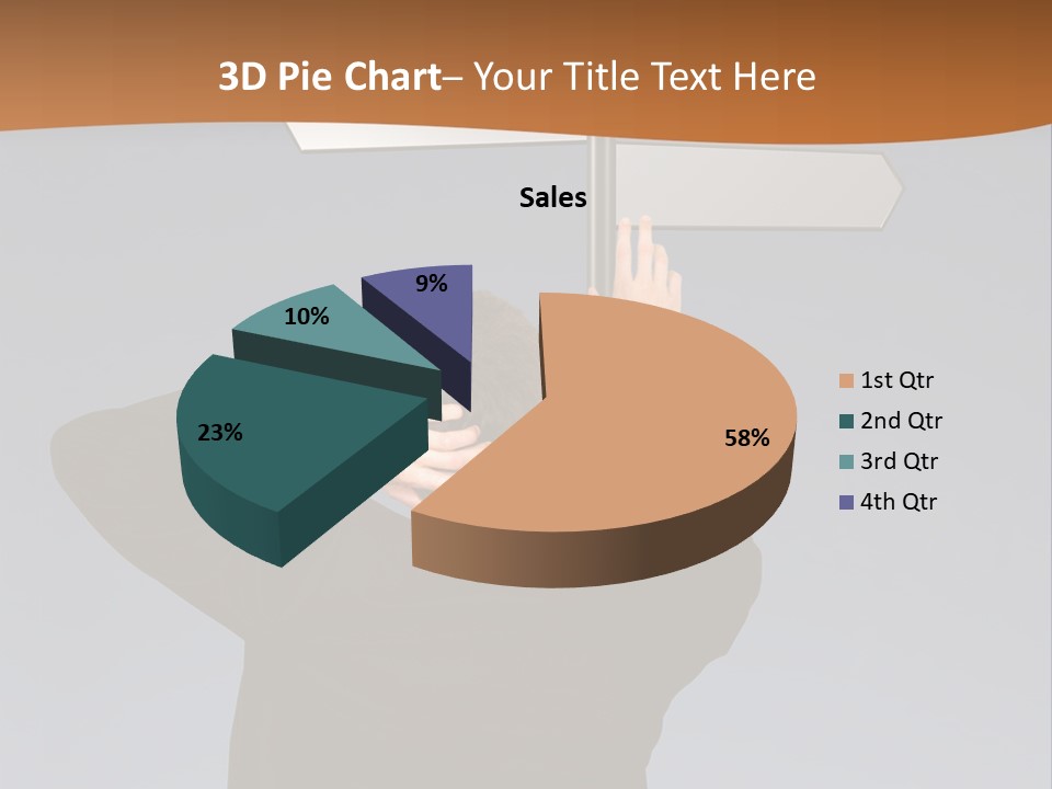 Career Paths - Business Choice Over Grey PowerPoint Template