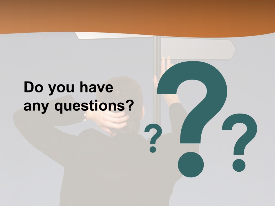 Career Paths - Business Choice Over Grey PowerPoint Template