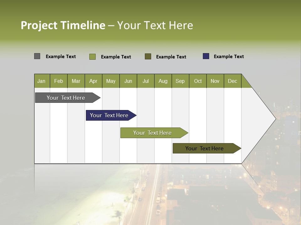 Salvador Of Bahia At Night - Brazil . PowerPoint Template