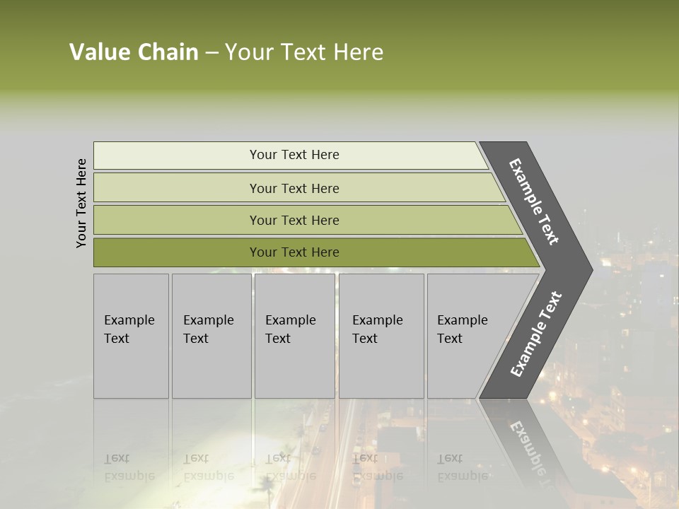 Salvador Of Bahia At Night - Brazil . PowerPoint Template