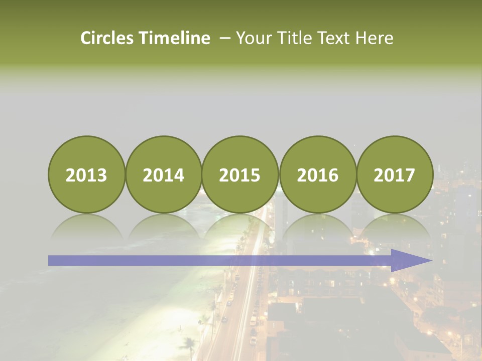 Salvador Of Bahia At Night - Brazil . PowerPoint Template